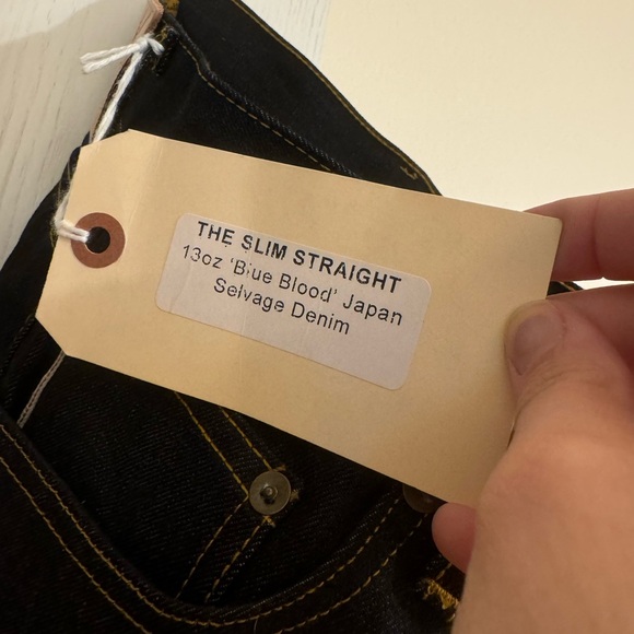Brave Star Slim Straight 13 oz “Blue Blood” Japan Selvage Denim - Picture 2 of 7